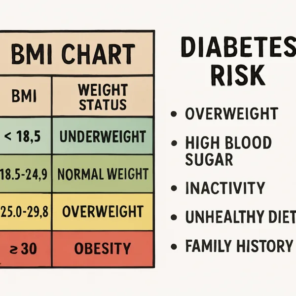 BMI infographic - BMI & Diabetes Risk: What Your Number May Suggest